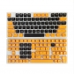 Yellow Black 104+45 CSA Profile PBT Doubleshot Keycap Set Cherry MX Mechanical Gaming Keyboard